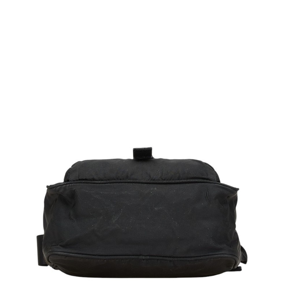 Prada Triangular Black Leather Nylon Crossbody - image 3